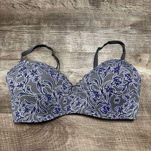 Maidenform Floral Print Bra Size Large